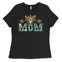 Black Mom with Cow skull Mother's Day Ladies Tee - CowGirlArtShop