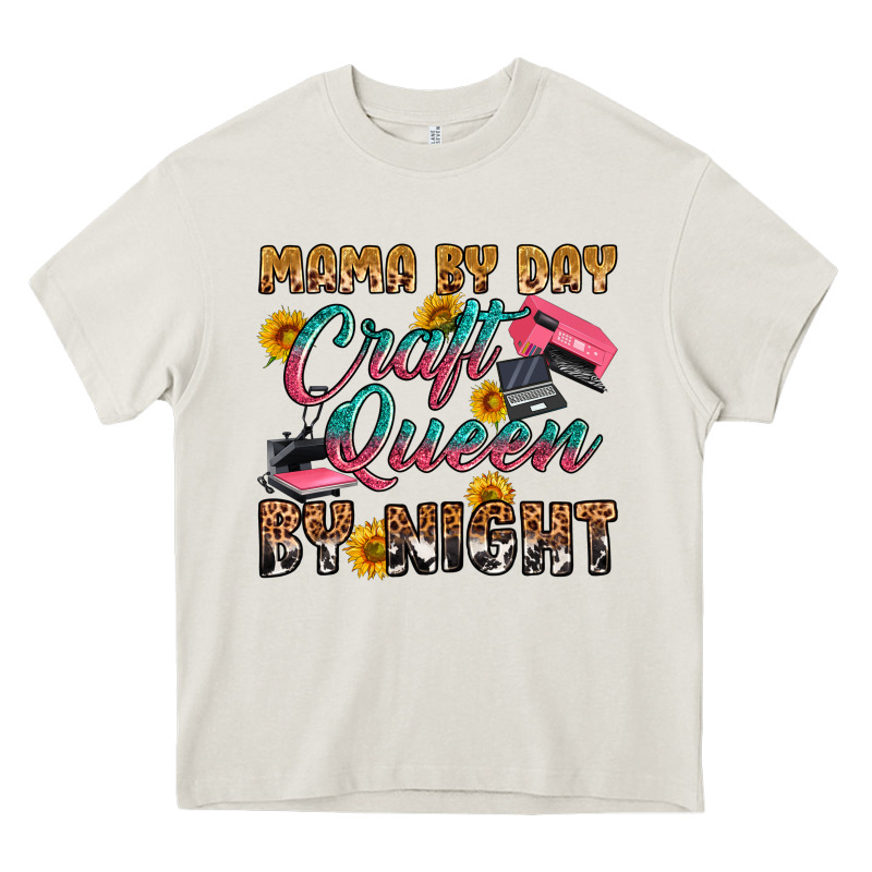 Mama By Day Craft Queen By Night Heavy Core Tee by RanaPortraitStore | Teevron