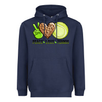 Navy peace love tennis Heavyweight Hoodie - AdoDesignShop
