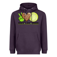 Plum peace love tennis Heavyweight Hoodie - AdoDesignShop