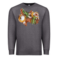 Charcoal Heather horseshoe cowhide cactus patch Premium Sweatshirt - AdoDesignShop