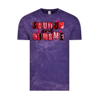 Cloud Purple Shut up and kiss me Vintage Tee - FaDigitalArtStudio