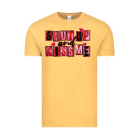 Vintage Mustard Shut up and kiss me Vintage Tee - FaDigitalArtStudio
