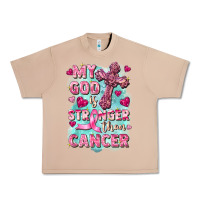 Burro My God is stronger than Cancer Urban Heavy Tee - FaDigitalArtStudio