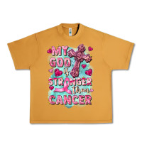 Peanut Butter My God is stronger than Cancer Urban Heavy Tee - FaDigitalArtStudio