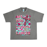 Tornado My God is stronger than Cancer Urban Heavy Tee - FaDigitalArtStudio