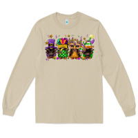 Mushroom mardi gras afro gnomies Long Sleeve Tee - FaDigitalArtStudio