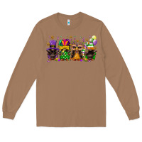 Toasted Coconut mardi gras afro gnomies Long Sleeve Tee - FaDigitalArtStudio