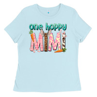 Baby Blue One hoppy Mimi Easter Day Ladies Tee - HowdyJamesFarm