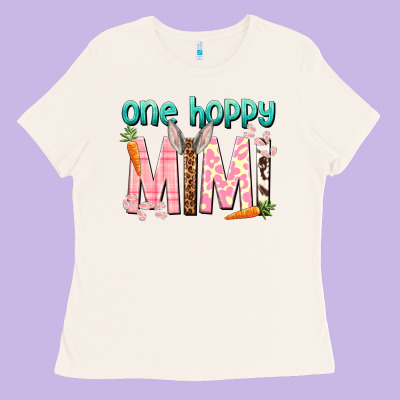 One Hoppy Mimi Easter Day Ladies Tee Designed By Howdyjamesfarm