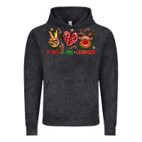 Vintage Black Peace Love Reindeer Christmas Vintage Hoodie - BundleAndBundleShop