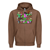 Chestnut trıck or treat Zipper Hoodie - AdoDesignShop
