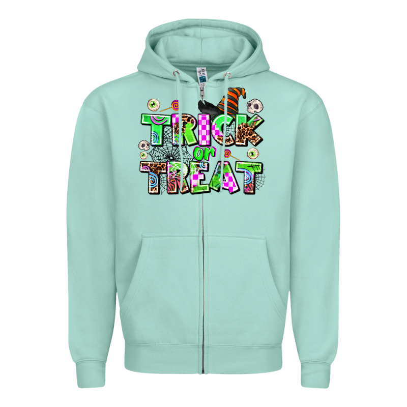 Trıck Or Treat Zipper Hoodie by AdoDesignShop | Teevron