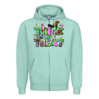 Seafoam trıck or treat Zipper Hoodie - AdoDesignShop