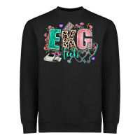 Black ekg tech Heavyweight Sweatshirt - AdoDesignShop