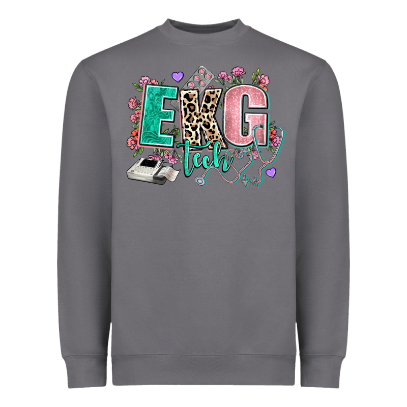 Ekg Tech Heavyweight Sweatshirt by AdoDesignShop | Teevron