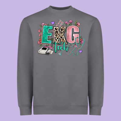 Ekg Tech Heavyweight Sweatshirt Designed By Adodesignshop