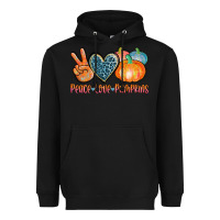 Black peace love pumpkins Heavyweight Hoodie - AdoDesignShop