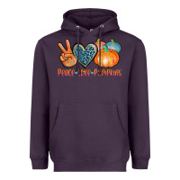 Plum peace love pumpkins Heavyweight Hoodie - AdoDesignShop