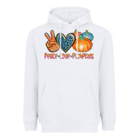 White peace love pumpkins Heavyweight Hoodie - AdoDesignShop