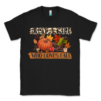 Black just a girl who loves fall Classic Tee - CowGirlArtShop