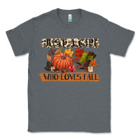 Charcoal Heather just a girl who loves fall Classic Tee - CowGirlArtShop