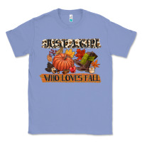 Colony Blue just a girl who loves fall Classic Tee - CowGirlArtShop