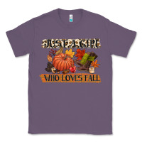 Lavender just a girl who loves fall Classic Tee - CowGirlArtShop