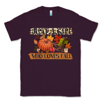 Plum just a girl who loves fall Classic Tee - CowGirlArtShop
