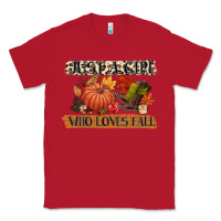 Red just a girl who loves fall Classic Tee - CowGirlArtShop
