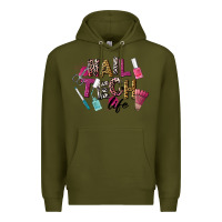 Army Green Nail Tech Life Premium Hoodie - LillyAllenDesigns