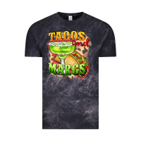 Cloud Black Tacos and margs Vintage Tee - FaDigitalArtStudio