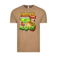 Vintage Coffee Tacos and margs Vintage Tee - FaDigitalArtStudio