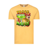 Vintage Mustard Tacos and margs Vintage Tee - FaDigitalArtStudio