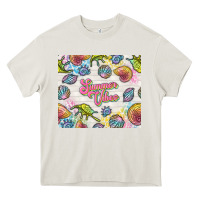 Cream summer vibes with sea shells Heavy Core Tee - TumblerDesignByShophia
