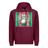 Burgundy for the love of the game golf Premium Hoodie - Jasminsmagicworld