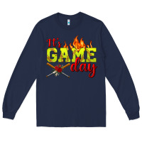 Navy It's Game Day Softball Long Sleeve Tee - BundleAndBundleShop