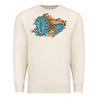 Sandshell gemstone wood leopard patch Premium Sweatshirt - AdoDesignShop