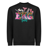 Black ekg tech Heavyweight Sweatshirt - AdoDesignShop