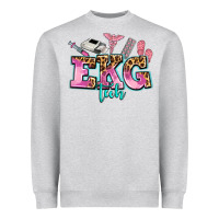 Heather Grey ekg tech Heavyweight Sweatshirt - AdoDesignShop