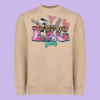 Ekg Tech Heavyweight Sweatshirt Designed By Adodesignshop