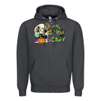 Smoke eat drınk and be scary Zipper Hoodie - AdoDesignShop
