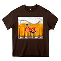 Chocolate Brown the cool dad and beer Heavy Core Tee - TumblerDesignByShophia