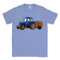 Colony Blue Farm Tractor Classic Tee - RanaPortraitStore