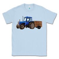 Dusty Blue Farm Tractor Classic Tee - RanaPortraitStore