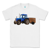 White Farm Tractor Classic Tee - RanaPortraitStore