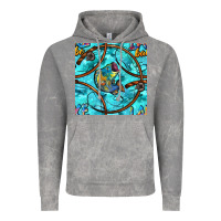Cloud Rock Lake Babe And Fish With Camouflage Seamless Pattern Vintage Hoodie - BundleAndBundleShop