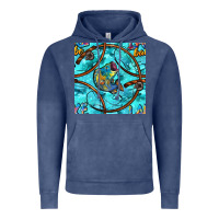 Vintage Denim Lake Babe And Fish With Camouflage Seamless Pattern Vintage Hoodie - BundleAndBundleShop