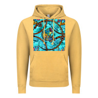 Vintage Mustard Lake Babe And Fish With Camouflage Seamless Pattern Vintage Hoodie - BundleAndBundleShop