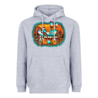 Heather Grey western cactus Heavyweight Hoodie - AdoDesignShop